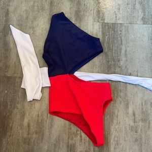 Beach riot one shoulder one piece NWOT